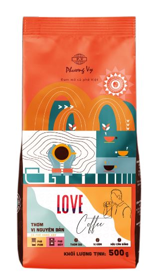 Cà phê Love Coffee (Bột) - Công ty TNHH Cà Phê Trà Phương Vy – Phương Vy Coffee